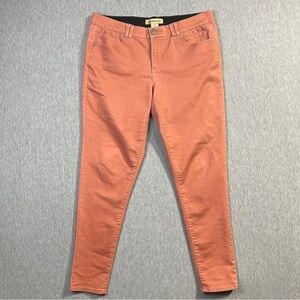 Democracy “Ab Technology” Jeans Women’s 14  Peach Salmon Skinny Leg Stretch